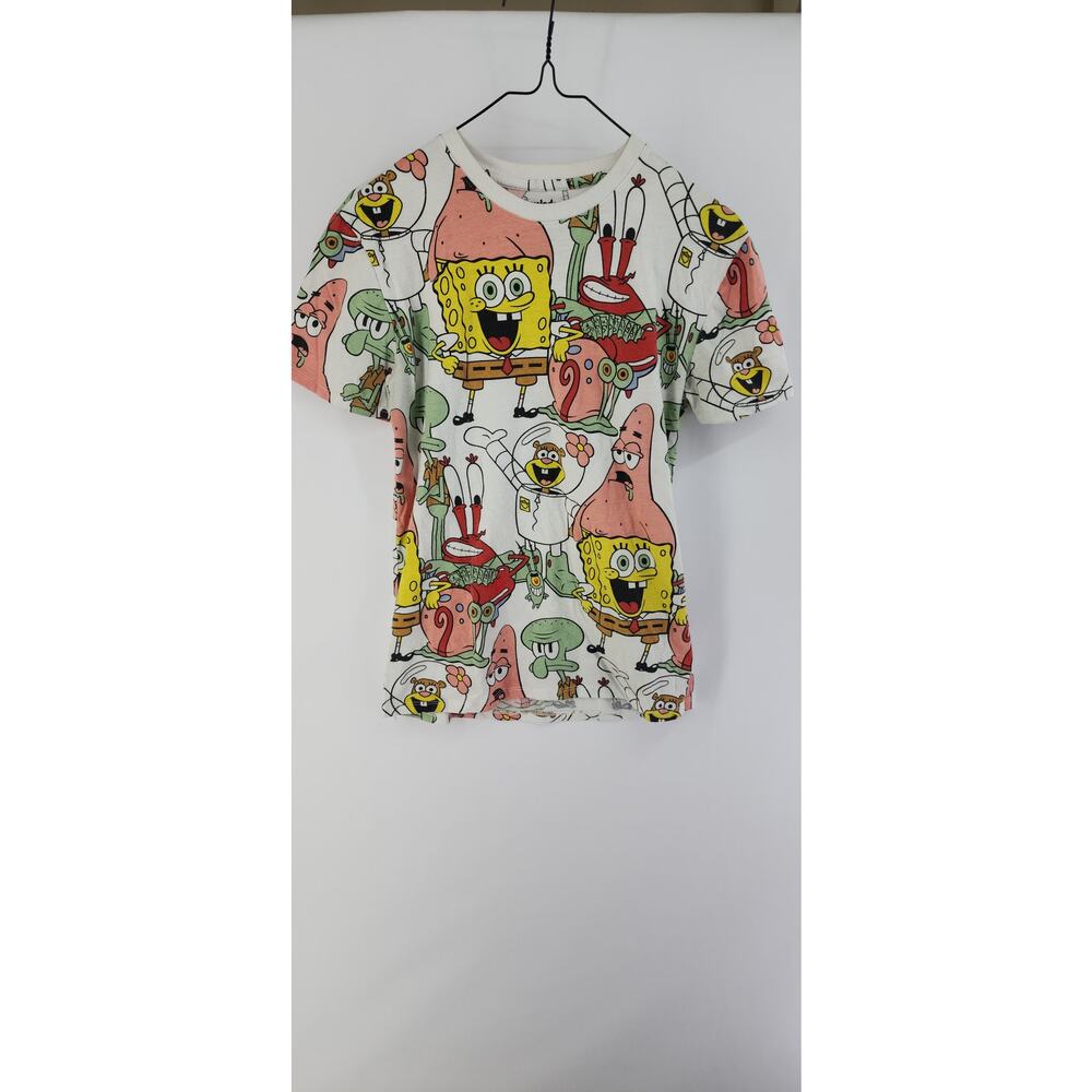 Nickelodeon SpongeBob SquarePants All Over Print Graphic Tee Size S
